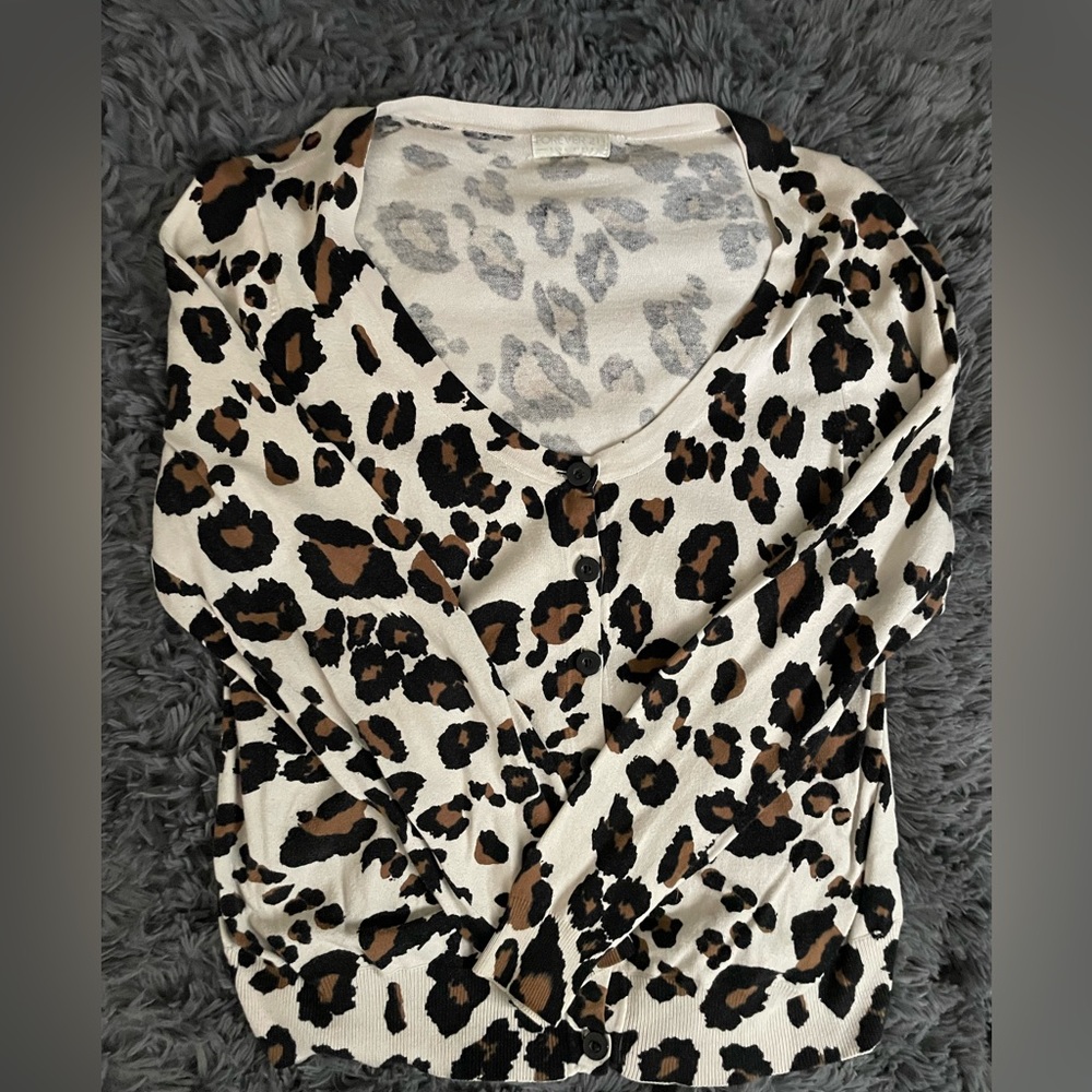 Forever 21+ leopard cardigan